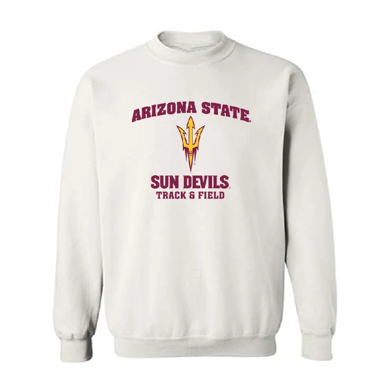 Arizona State - NCAA Women's Track & Field : Adriana Tatum - Sports Shersey Crewneck Sweatshirt Hoodie with Rolled Sleeves Casual Relaxed