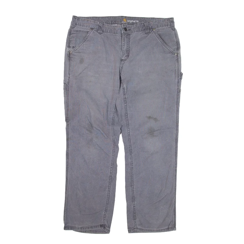CARHARTT Carpenter Workwear Trousers Grey Regular Straight Womens W34 L27 Trousers Review Highly CARHARTT Carpenter Workwear Trousers Grey Regular Straight Womens W34 L27 Trousers Review Highly
