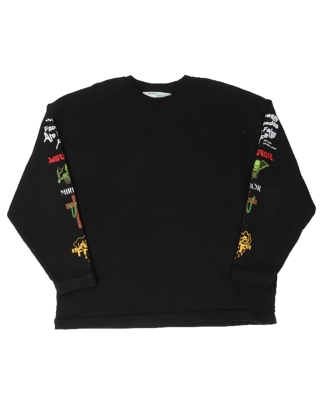 "Mirror" Sweatshirt Oversized Hoodie Comfort Casual