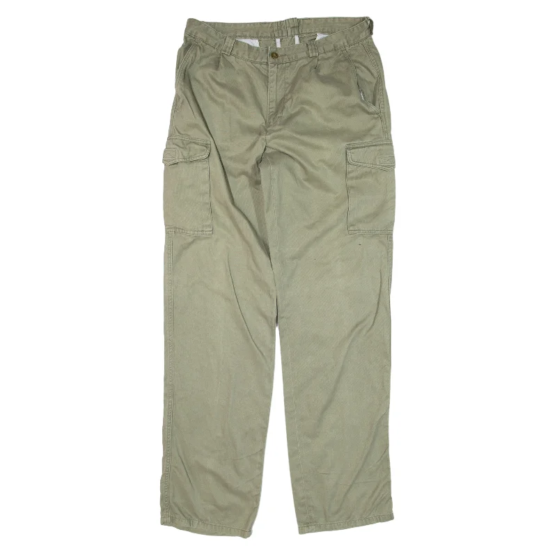 Cargo Trousers Green Regular Straight Womens W32 L34 Trousers Bestseller Popular