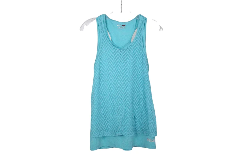 Fila Sport Blue Live In Motion Tank | M glitter tank top