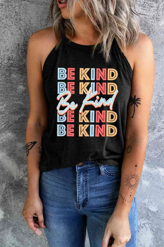 BE KIND Ladies Tank Top floral tank top