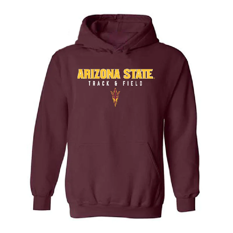 Arizona State - NCAA Women's Track & Field : Adriana Tatum - Classic Shersey Hooded Sweatshirt Hoodie with Elastic Cuffs Stretchable Comfortable