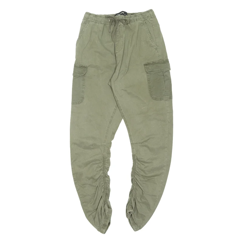 INDICODE JEANS Cargo Ruched Leg Womens Trousers Green Slim Tapered W25 L24 Trousers Cargo Utility INDICODE JEANS Cargo Ruched Leg Womens Trousers Green Slim Tapered W25 L24 Trousers Cargo Utility