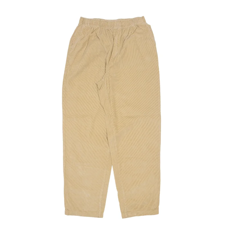 CABIN CREEK Corduroy Trousers Beige Relaxed Straight Womens W26 L28 Trousers sophisticated sleek