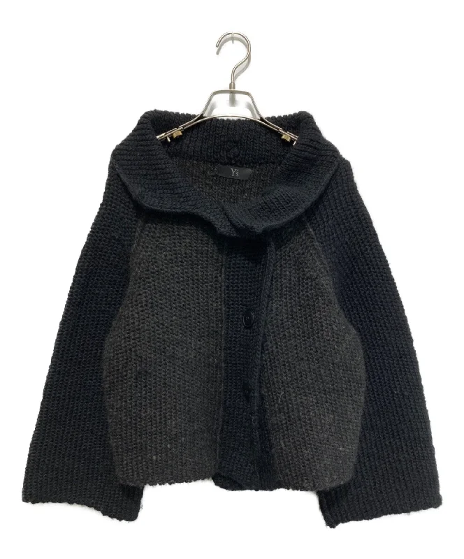 [Pre-owned] Y's Switch-knit Jacket/Cardigan/Sweater YR-K15-185 Toggled Drawstring Belted
