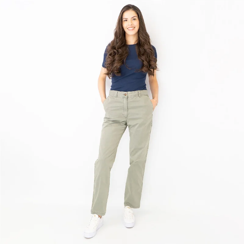 M&S Cotton Rich Tapered Leg Ankle Grazer Khaki Green Stretch Cotton Chino Trousers Trousers Essential Wardrobe M&S Cotton Rich Tapered Leg Ankle Grazer Khaki Green Stretch Cotton Chino Trousers Trousers Essential Wardrobe