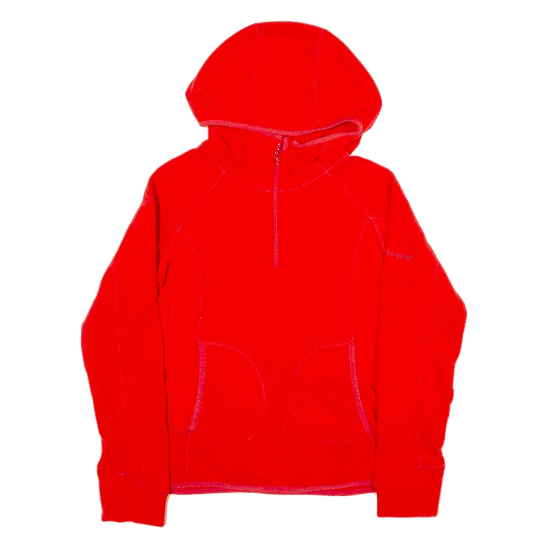 BERGHAUS Hoodie Red Pullover Womens UK 10 Boyleg Sleeve Pullover