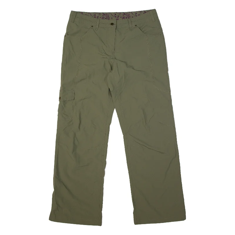 URBAN ACTIVE Outdoor Trousers Green Regular Straight Womens W34 L31 Trousers Mesh Breathable