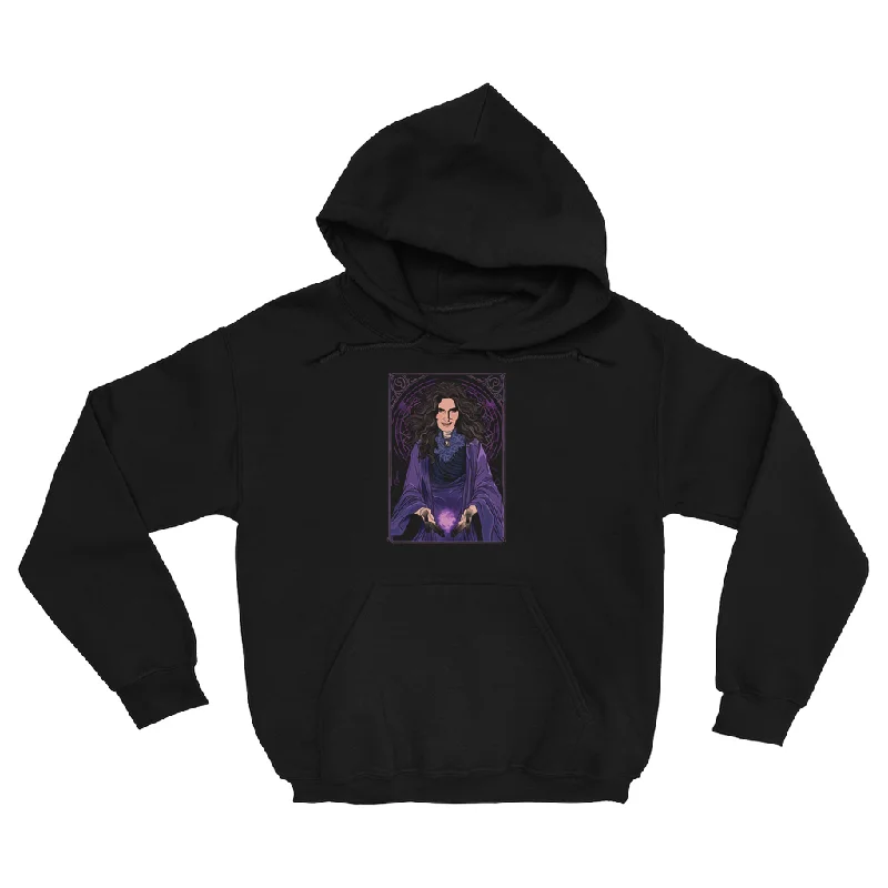 Purple Witch Hoodie Hoodie with Hem Ribbing Snug Secure