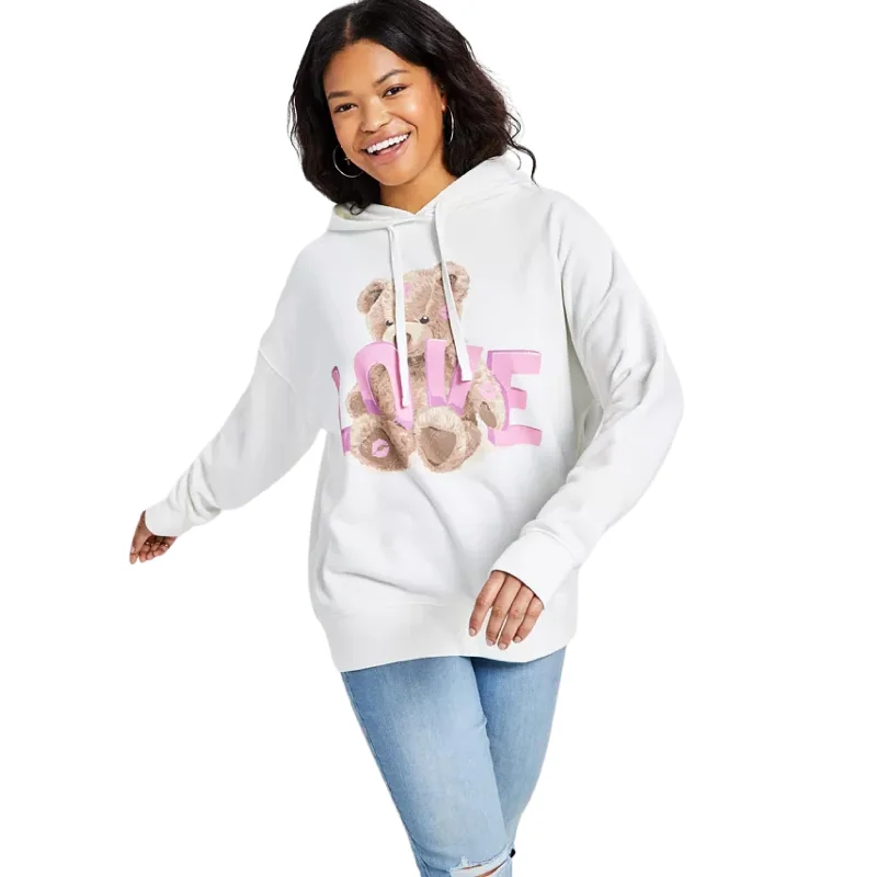 GRAYSON / THREADS - Love Teddy Drawstring Hoodie Hoodie with Mock Neck Collared Structured GRAYSON / THREADS - Love Teddy Drawstring Hoodie Hoodie with Mock Neck Collared Structured