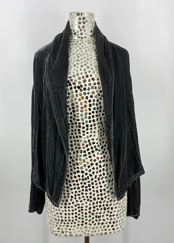 Tamara Velvet Jacket Flint Snapped Jacket Toggled Jacket Drawstring Jacket