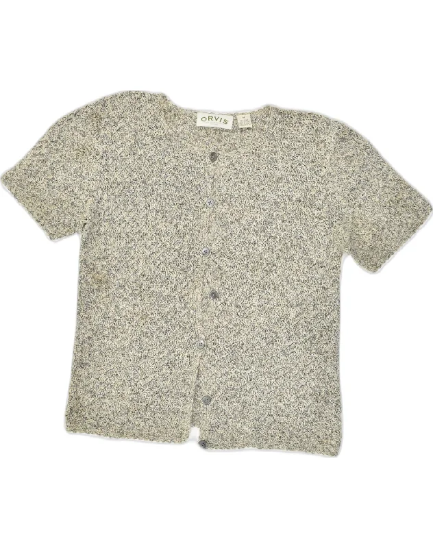 ORVIS Womens Short Sleeve Cardigan Sweater UK 14 Medium Green Flecked Chenille Fabric Brocade Fabric Lace Fabric ORVIS Womens Short Sleeve Cardigan Sweater UK 14 Medium Green Flecked Chenille Fabric Brocade Fabric Lace Fabric