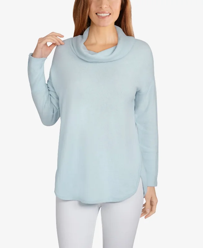 Ruby Rd. Misses Heather Knit Pullover Keyhole Neck Pullover