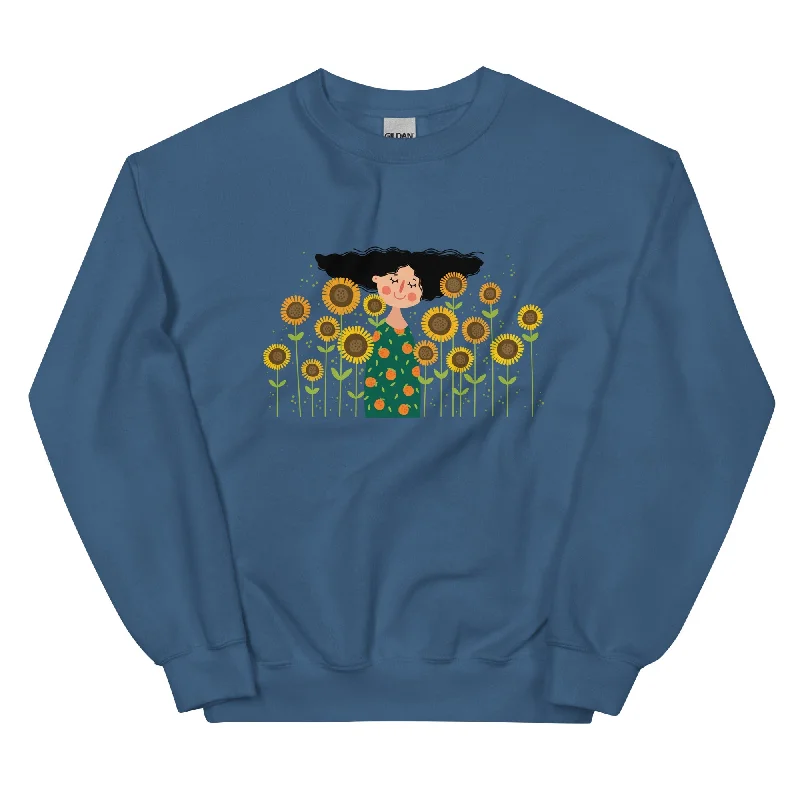 WHOLE LOTTA LOVE Women's Classic Sweatshirt Hoodie with Hem Frayed Vintage Worn