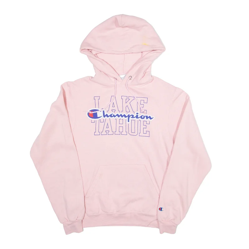 CHAMPION Lake Tahoe Hoodie Pink Pullover Womens XS Halter Neck Top