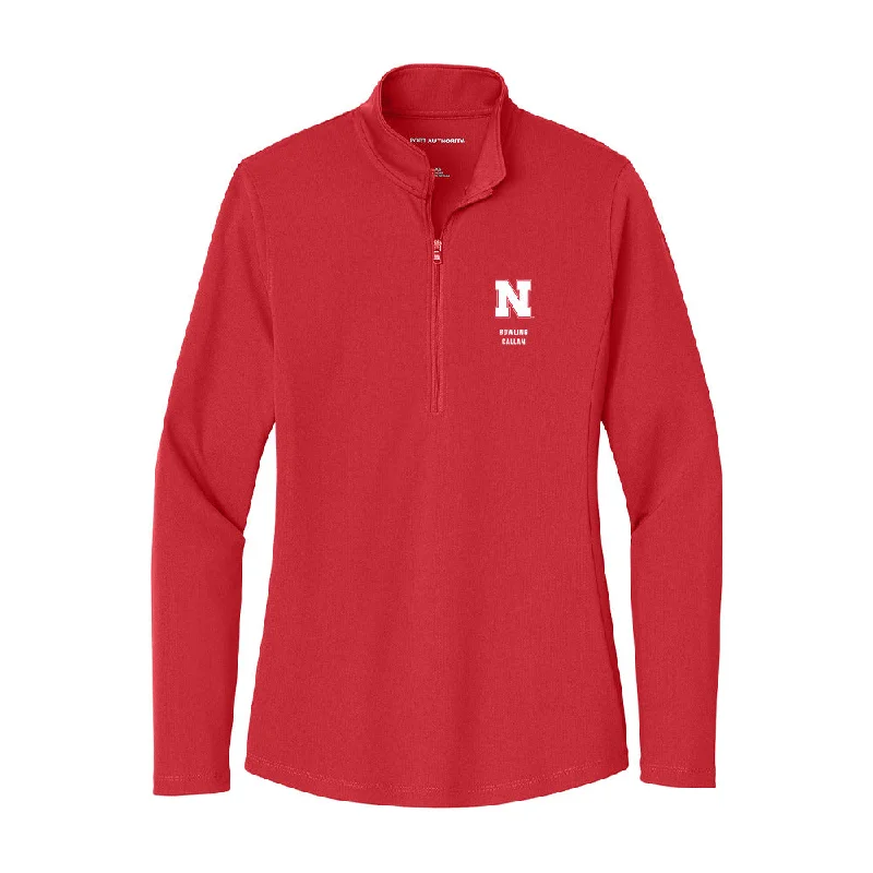 Nebraska - NCAA Women's Bowling : Anna Callan - Women's Lightweight Quarter Zip Jacket Nylon Jacket Polyester Jacket Spandex Jacket Nebraska - NCAA Women's Bowling : Anna Callan - Women's Lightweight Quarter Zip Jacket Nylon Jacket Polyester Jacket Spandex Jacket