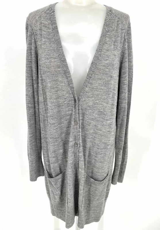 Eileen Fisher Women's Gray Button Down Merino Wool Size M Cardigan Nylon Fabric Polyester Fabric Spandex Fabric Eileen Fisher Women's Gray Button Down Merino Wool Size M Cardigan Nylon Fabric Polyester Fabric Spandex Fabric