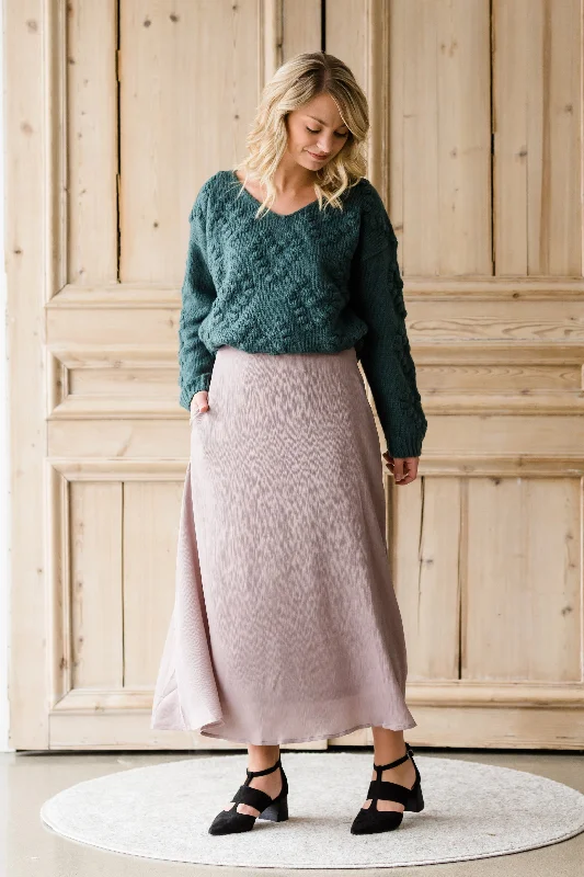 Textured Woven A-Line Skirt - FINAL SALE cashmere skirt fine