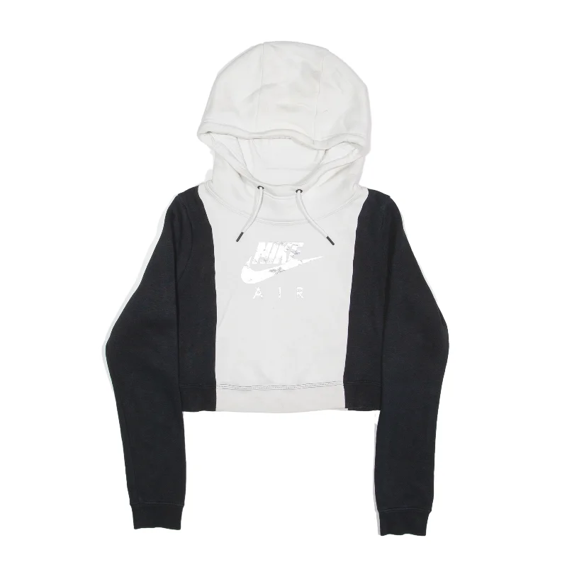 NIKE Air Hoodie White Pullover Womens XS Thin Wool Pullover