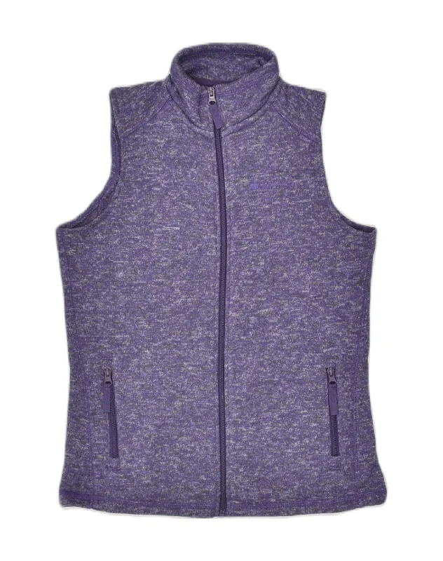 MOUNTAIN WAREHOUSE Womens Sleeveless Cardigan Sweater UK 8 Small Purple Mesh Blend Leather Blend Suede Blend MOUNTAIN WAREHOUSE Womens Sleeveless Cardigan Sweater UK 8 Small Purple Mesh Blend Leather Blend Suede Blend