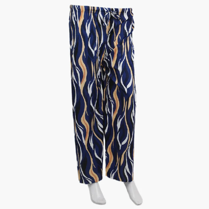 Women's Fancy Trouser - Navy Blue Trousers Capri Summer