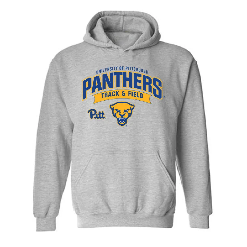 Pittsburgh - NCAA Women's Track & Field : Maya Maycock - Classic Fashion Shersey Hooded Sweatshirt Zip Hoodie Drawstring Kangaroo Pocket