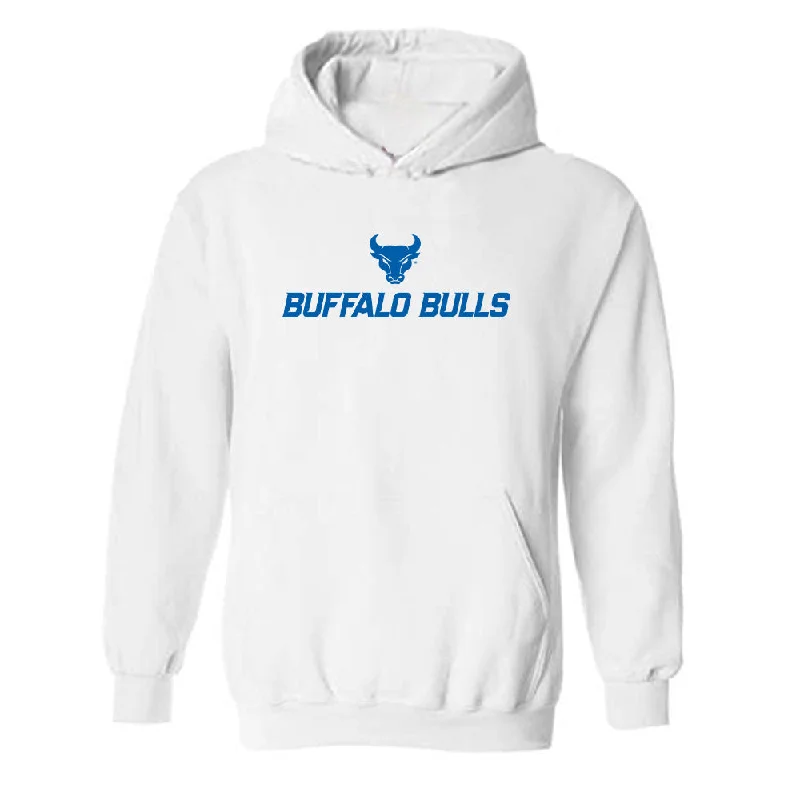 Buffalo - NCAA Women's Track & Field : Jayne Williams - Hooded Sweatshirt Hoodie with Hem Contrast Bold Stylish