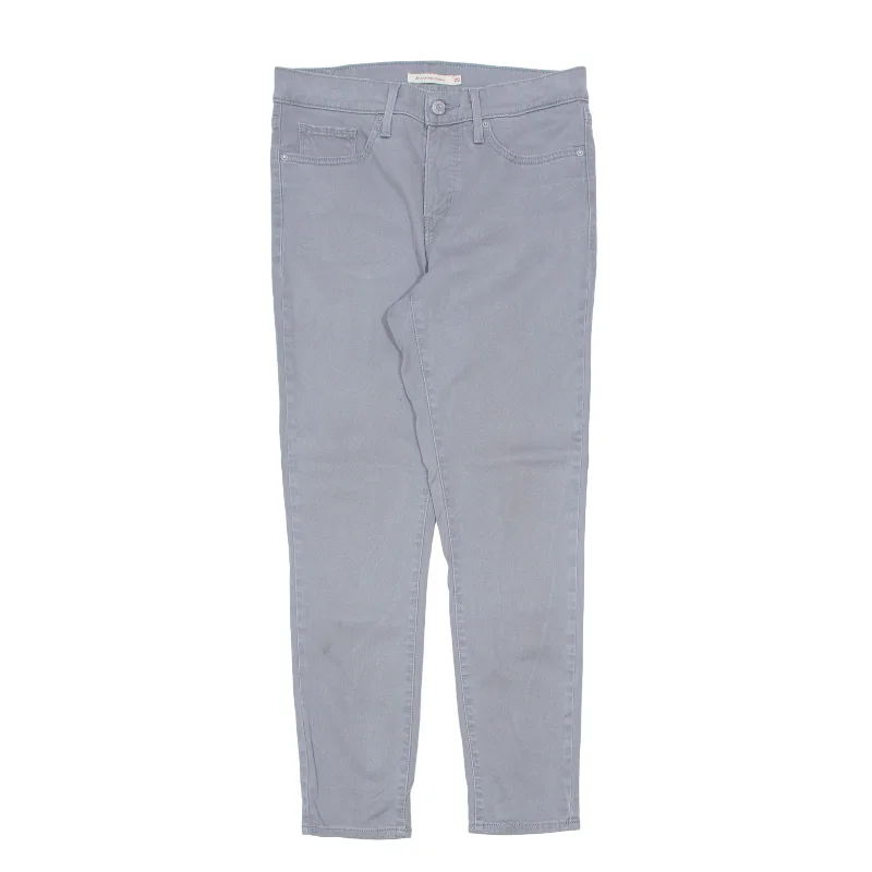 LEVI'S 311 Shaping Trousers Grey Slim Skinny Womens W28 L26 Trousers Hiking Durable