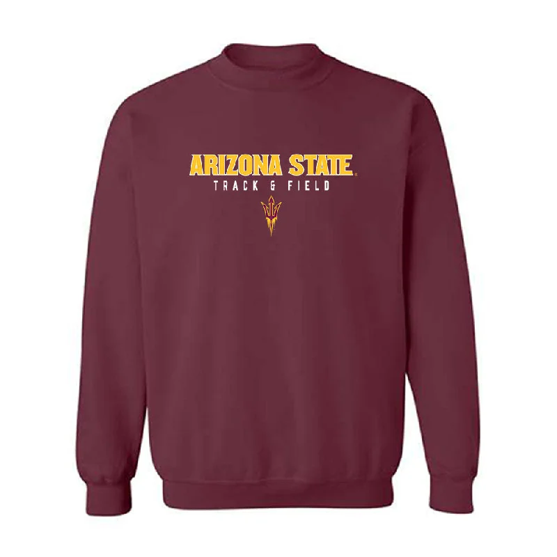 Arizona State - NCAA Women's Track & Field : Adriana Tatum - Classic Shersey Crewneck Sweatshirt Hoodie with Puffed Sleeves Voluminous Trendy