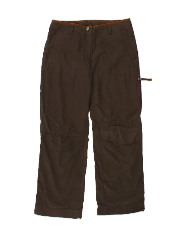 MURPHY & NYE Womens Straight Cargo Trousers W31 L28 Brown Cotton Trousers Recommended Stylist MURPHY & NYE Womens Straight Cargo Trousers W31 L28 Brown Cotton Trousers Recommended Stylist