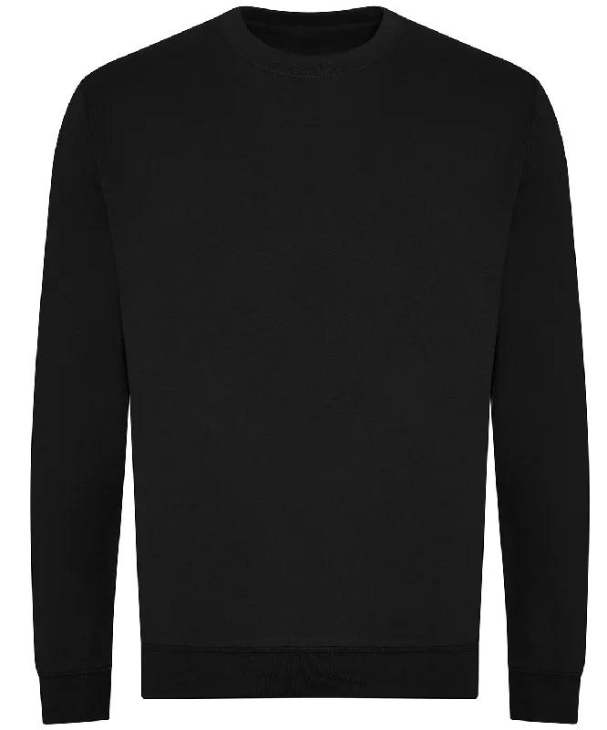 Deep Black - Organic sweatshirt Cotton Hoodie Fleece Lining Warmth