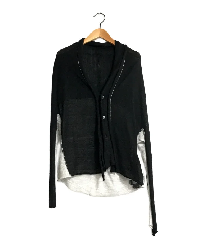 [Pre-owned] Y's Ramie Nylon Stitch Design Knit Cardigan YD-K55-581-2 Stylish Fashionable Trendy