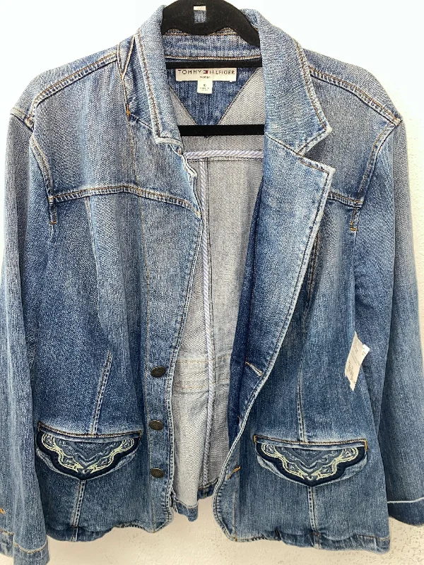 Denim Tommy Hilfiger Jacket Women's Cardigan Sweater Pullover