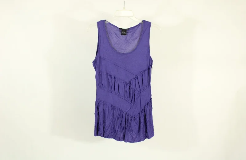 Willi Smith Purple Tank Top | Size M lemon yellow tank