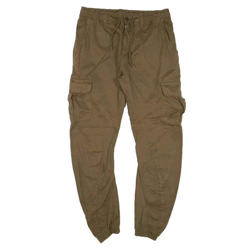 URBAN CLASSICS Cargo Trousers Brown Regular Tapered Womens W30 L28 Trousers New Arrival