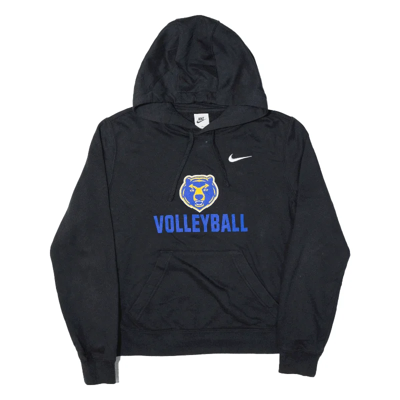 NIKE Volleyball USA Hoodie Black Pullover Womens M Short Sleeve Top