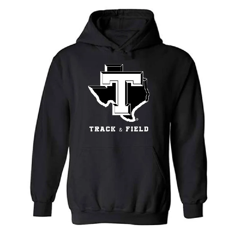 Tarleton State - NCAA Women's Track & Field : Veronica Duran - Classic Shersey Hooded Sweatshirt Hoodie with High-Low Hem Asymmetrical Trendy