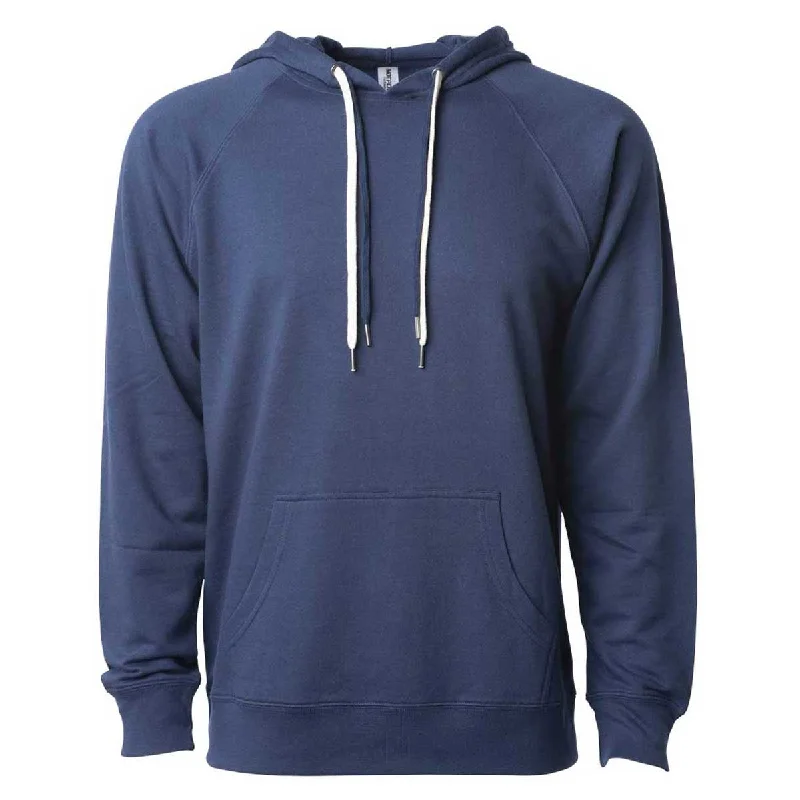 Independent Trading Co. Unisex Indigo Icon Lightweight Loopback Terry Hooded Pullover Hooded Pullover Sweater