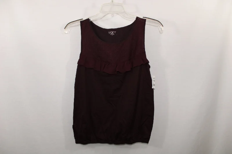 LOFT Burgundy Tank | XS lavender tank top