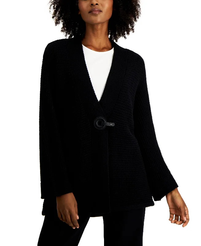 JM Collection Petite V Neck Drop Shoulder Cardigan Fitted Loose Oversized