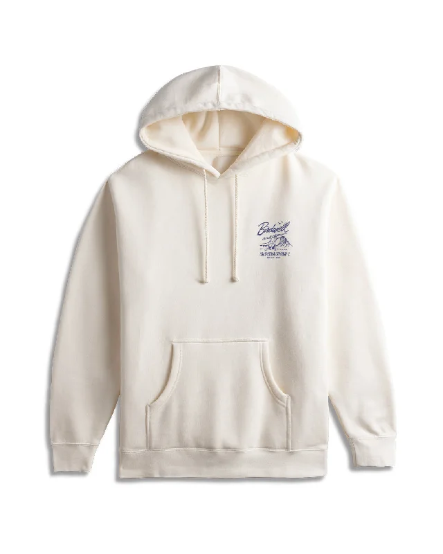 Drop In Hoodie - Bone Hoodie with Hem Detail Decorative Unique