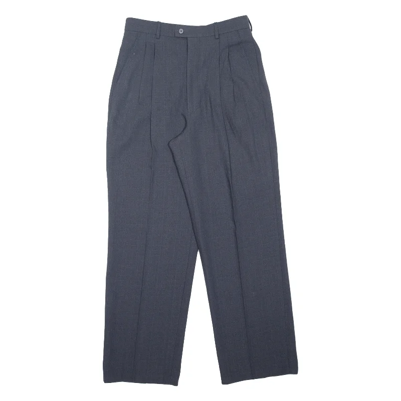 GAOJIXIKU Pleated Womens Trousers Grey Regular Straight W27 L27 Trousers versatile functional GAOJIXIKU Pleated Womens Trousers Grey Regular Straight W27 L27 Trousers versatile functional