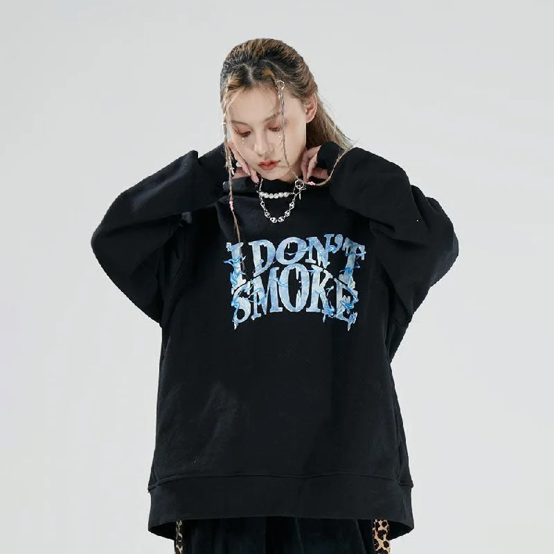 Blue Aura Graphic Hoodie Hoodie with Gradient Ombre Colorful