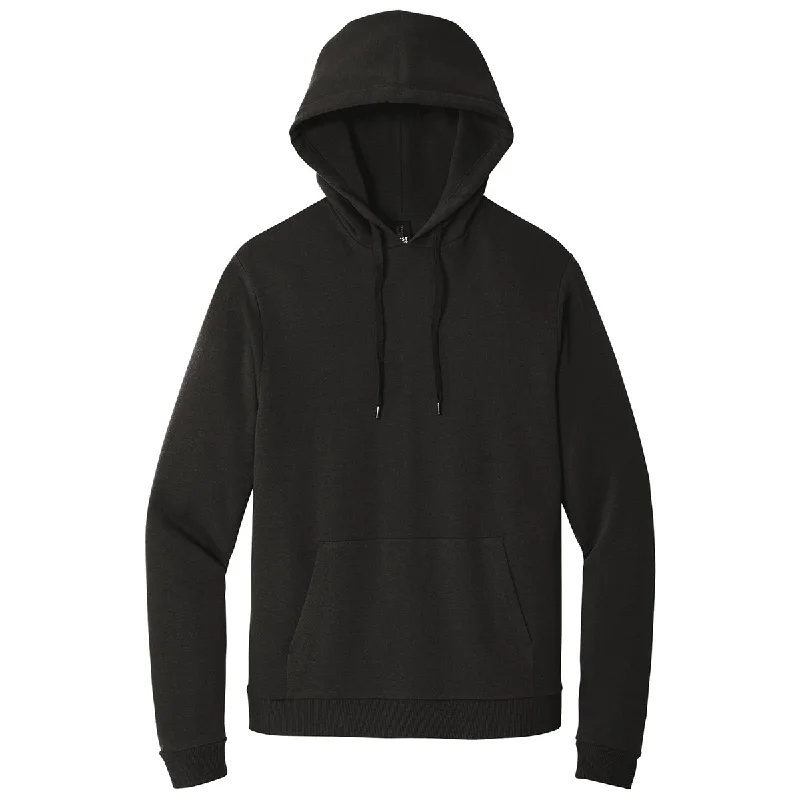 District Unisex Black Perfect Tri Fleece Pullover Hoodie Notched Neck Pullover