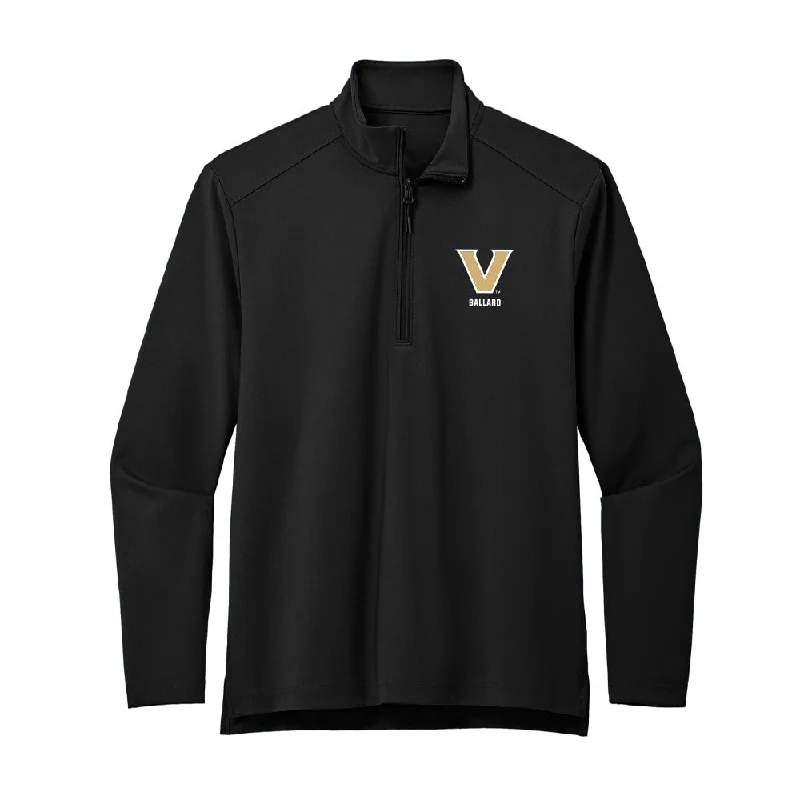 Vanderbilt - NCAA Women's Bowling : Alyssa Ballard - Premium Quarter Zip Jacket Chenille Fabric Brocade Fabric Lace Fabric Vanderbilt - NCAA Women's Bowling : Alyssa Ballard - Premium Quarter Zip Jacket Chenille Fabric Brocade Fabric Lace Fabric