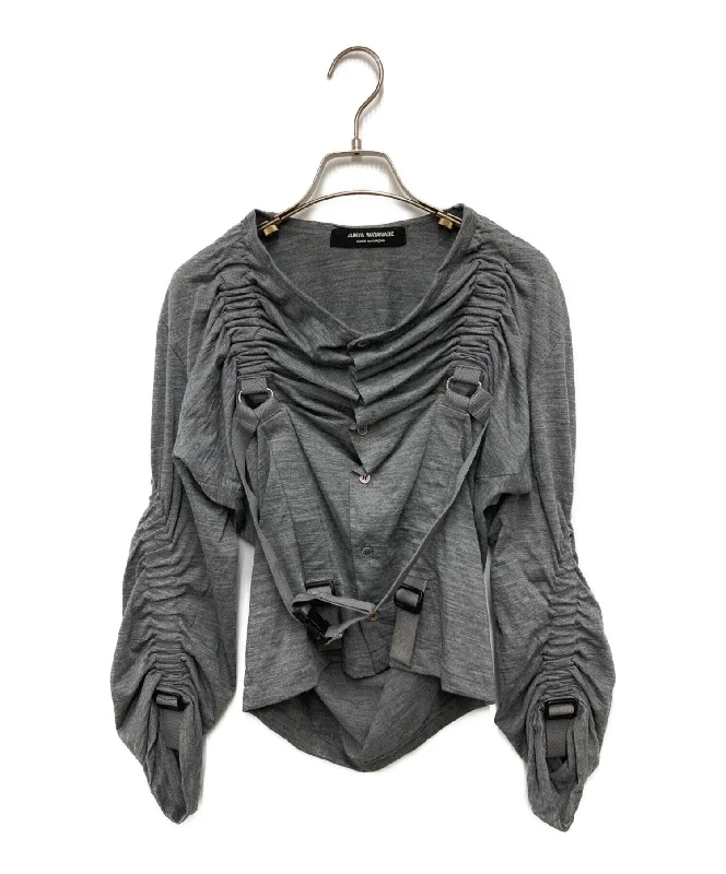 [Pre-owned] JUNYA WATANABE COMME des GARCONS Parachute Detail Cardigan Wool Cardigan Bondage Cardigan JI-T033 Wool Cardigan Cotton Cardigan Cashmere Cardigan