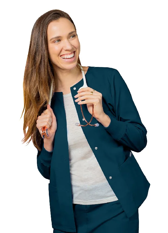 Workwear Scrubs Jacket by Adar XXS-5XL /  Caribbean Blue Fleece Jacket Down Jacket Parka