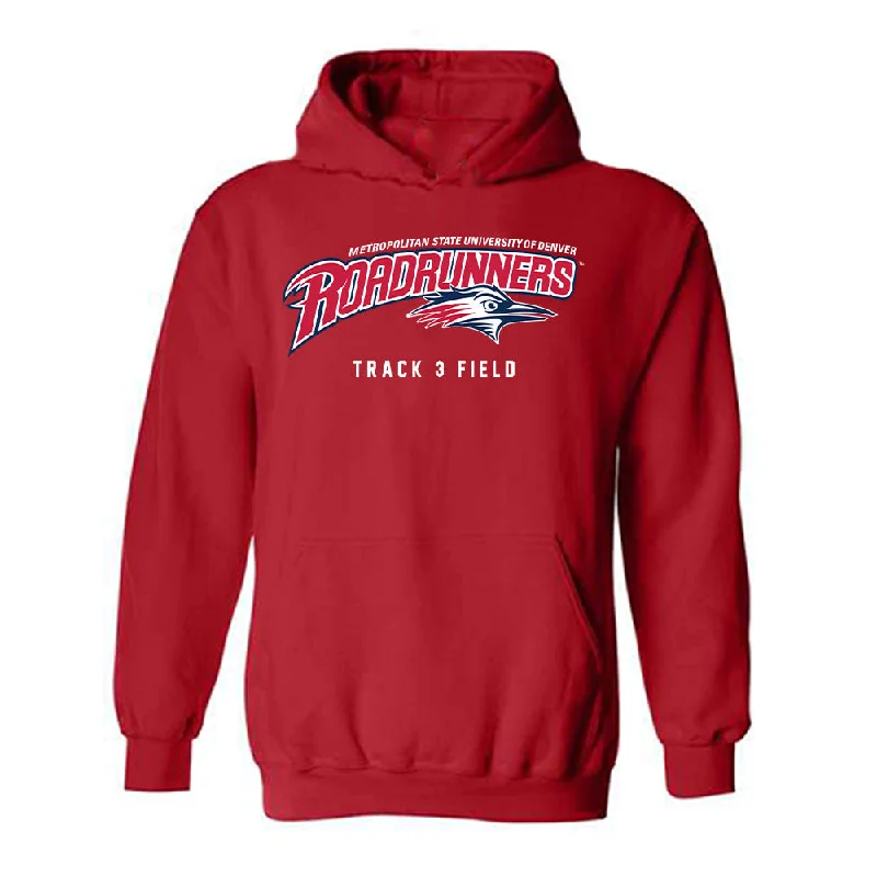 MSU Denver - NCAA Women's Track & Field : Mariah Serrano-Walton - Hooded Sweatshirt Hoodie with Neon Bright Vibrant