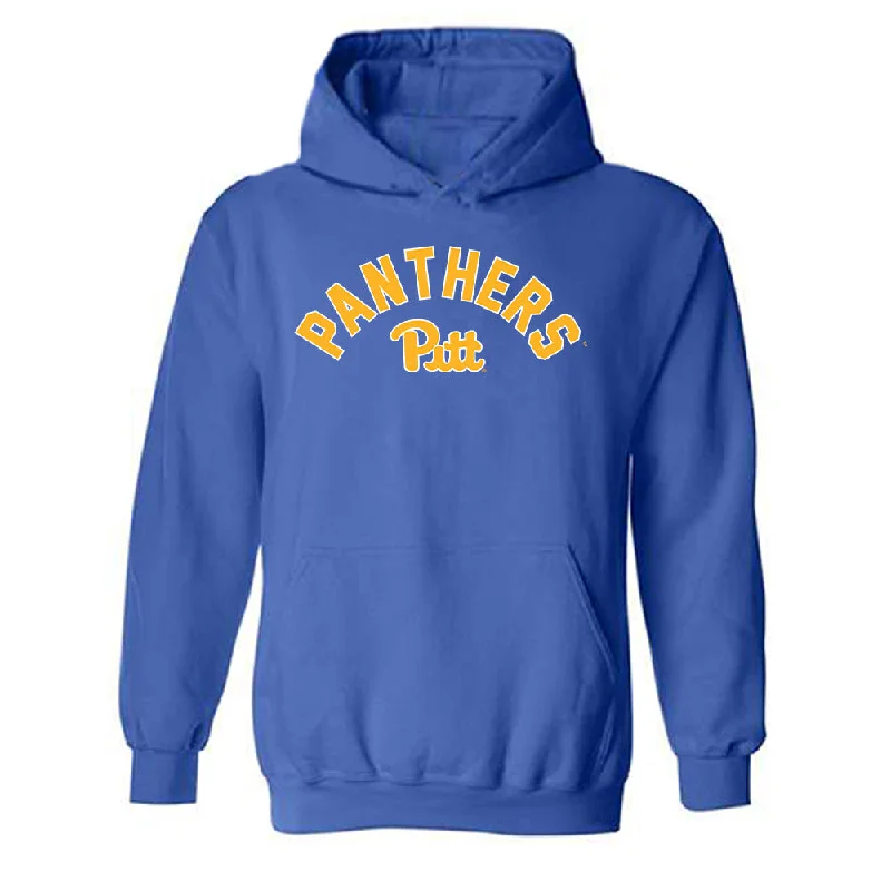 Pittsburgh - NCAA Women's Track & Field : Maya Maycock - Generic Shersey Hooded Sweatshirt Hoodie with Hem Fringe Bohemian Relaxed